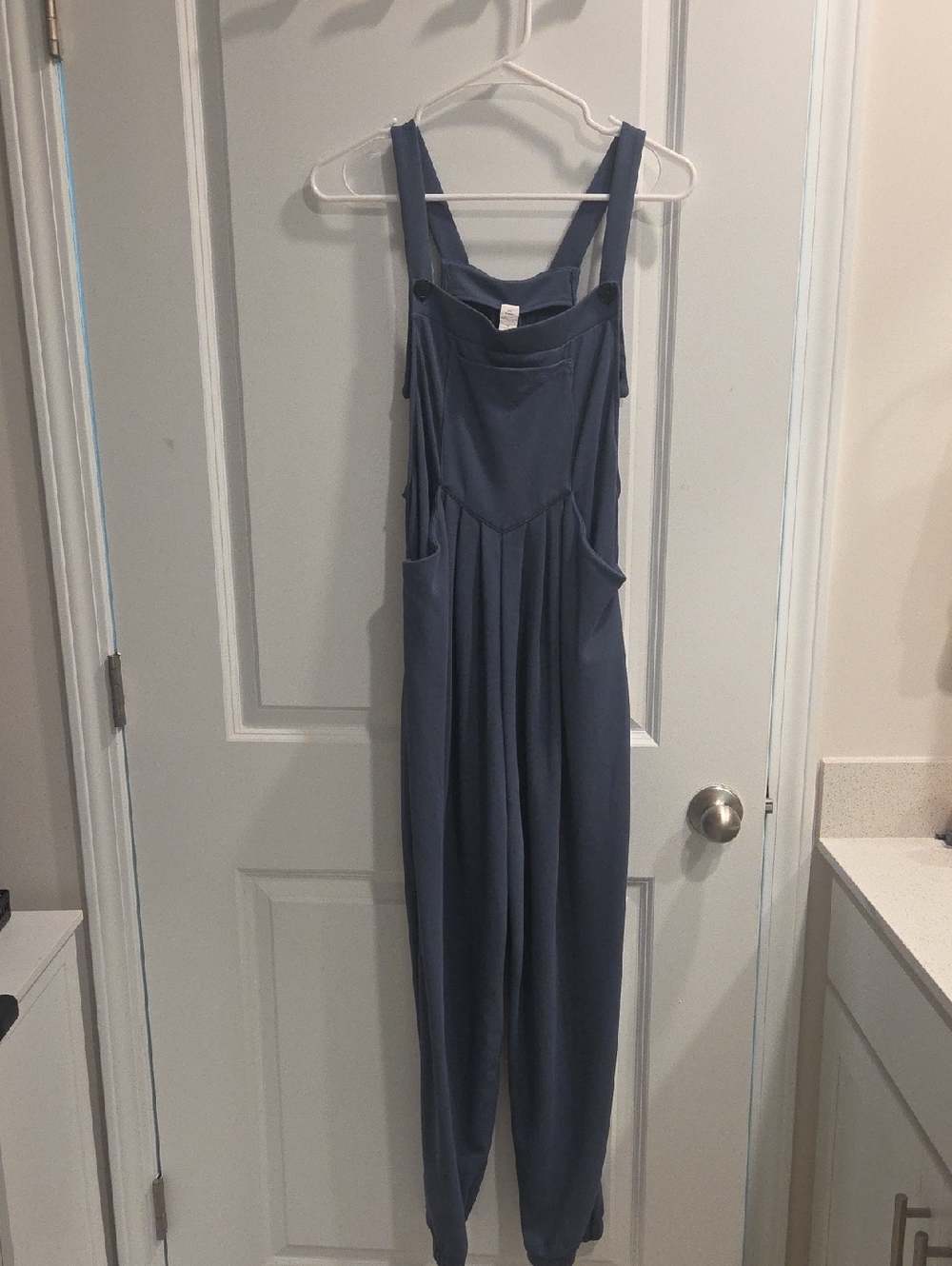 Halara Dusty Blue Wide-Leg Jumpsuit Overalls